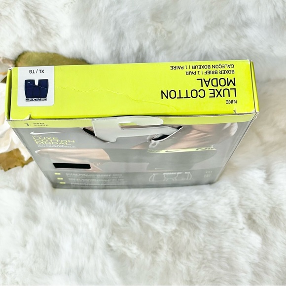 New with tag NIKE LUXE COTTON MODAL BOXER BRIEF EXTRA SOFT SWEAT WICKING comfort - Picture 4 of 6